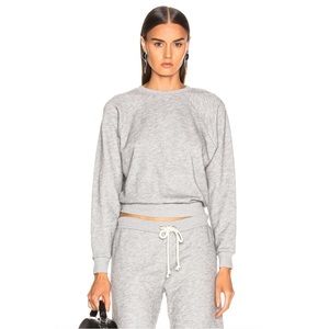RE/DONE 50’s Crewneck Sweatshirt in Heather Gray